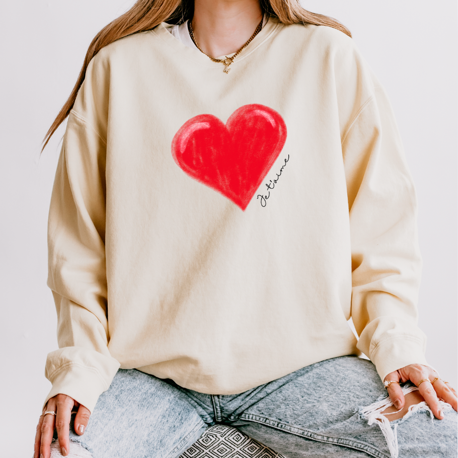 Je t'aime Lightweight Sweatshirt