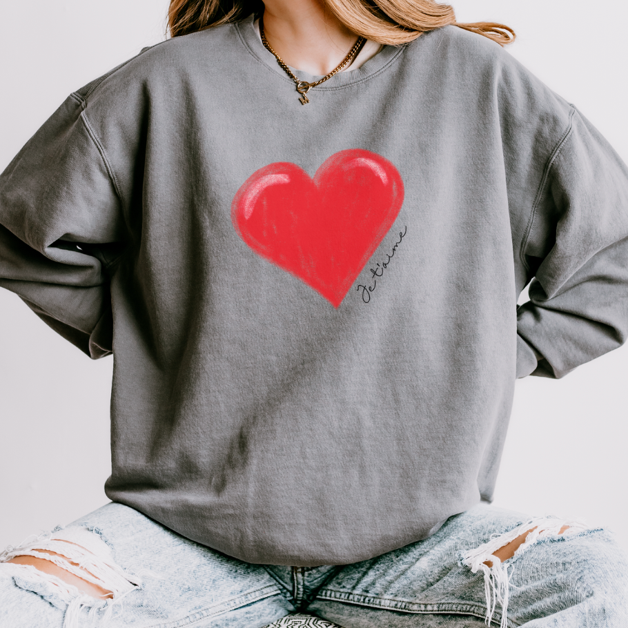Je t'aime Lightweight Sweatshirt