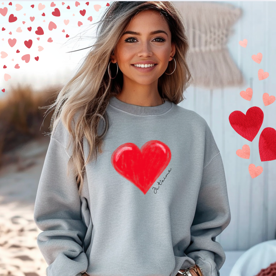 Je t'aime Lightweight Sweatshirt