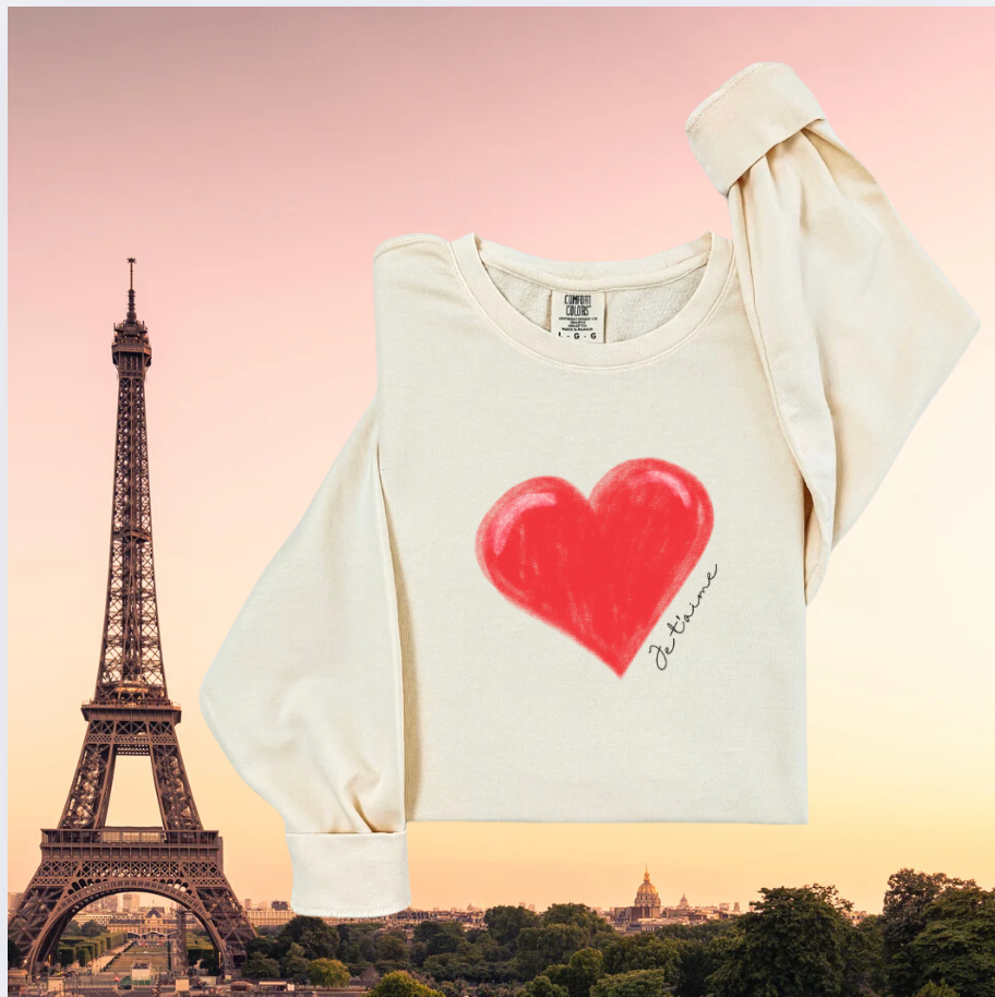 Je t'aime Lightweight Sweatshirt