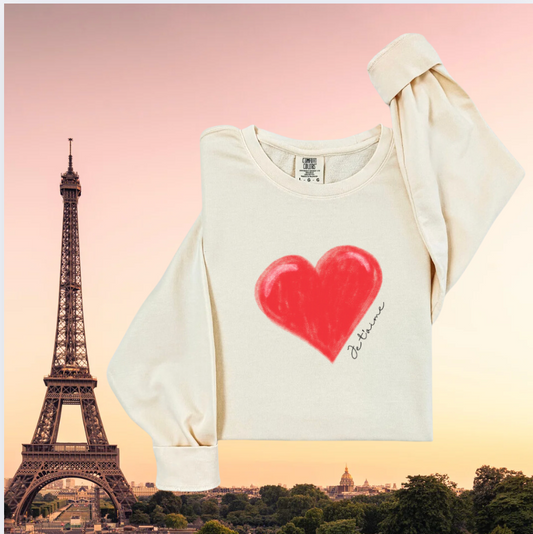 Je t'aime Lightweight Sweatshirt