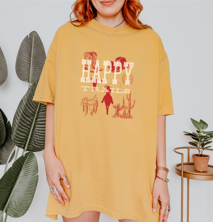 "Happy Trails" Rodeo Desert Vibe Tee