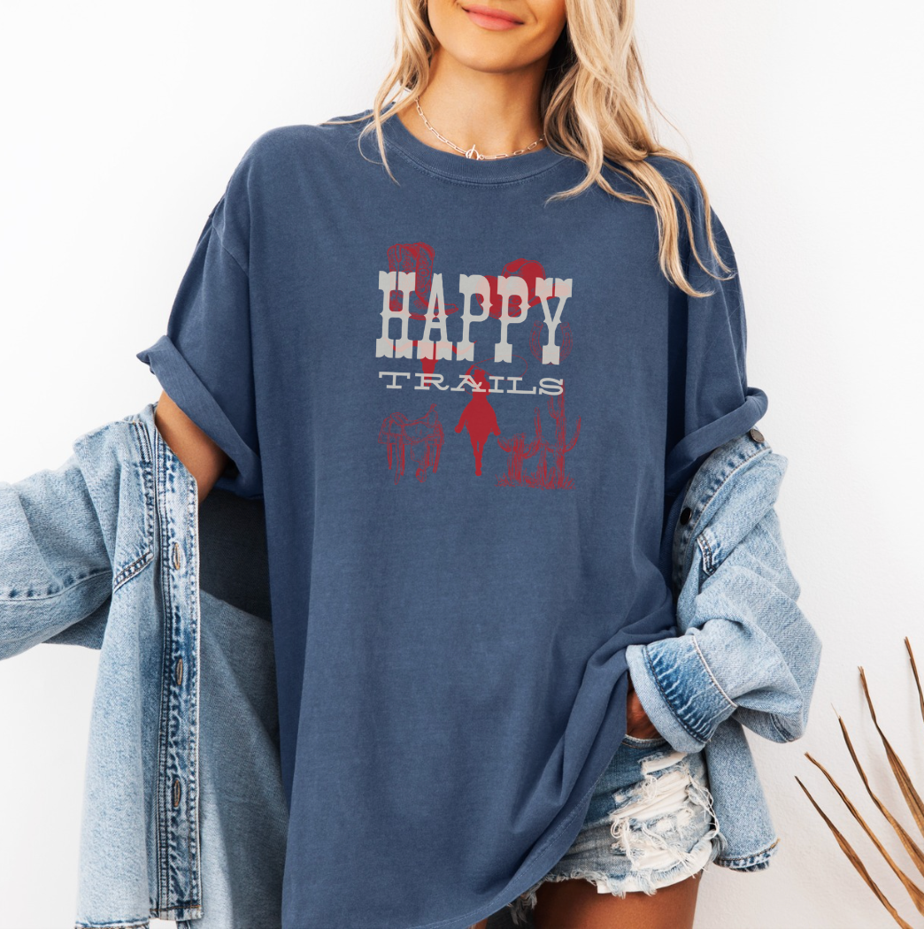 "Happy Trails" Rodeo Desert Vibe Tee