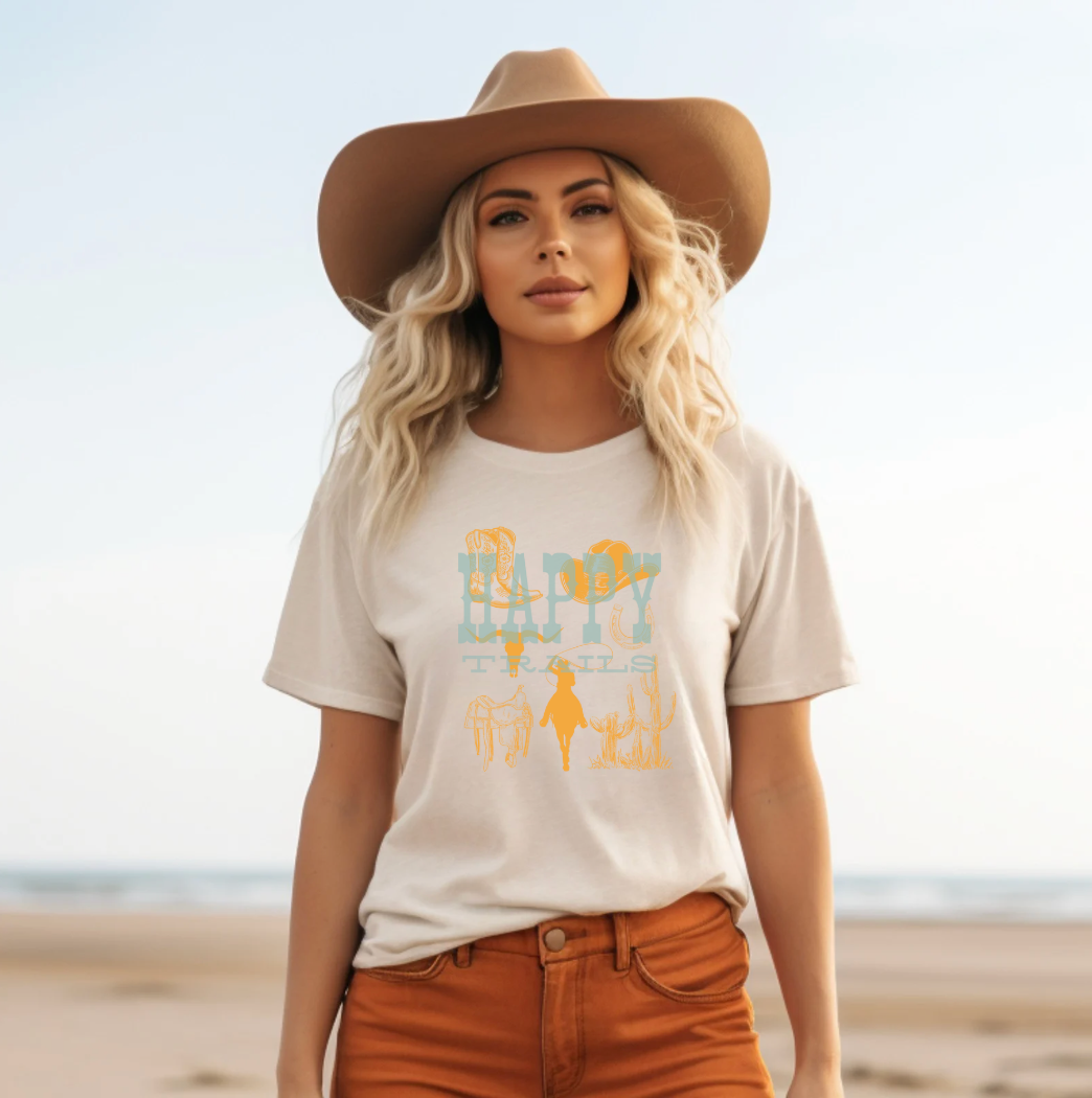 "Happy Trails" Rodeo Desert Vibe Tee