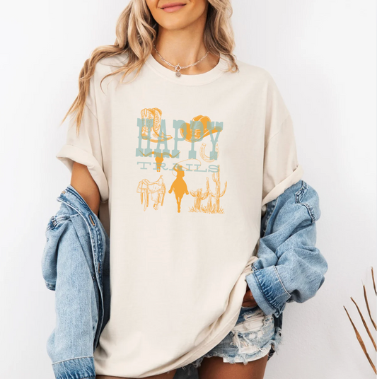 "Happy Trails" Rodeo Desert Vibe Tee