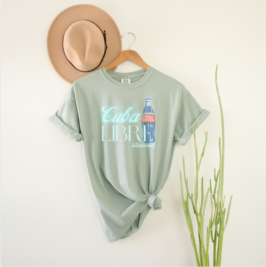 Retro Cuba Libre Tee with Vintage Cola Bottle Graphic