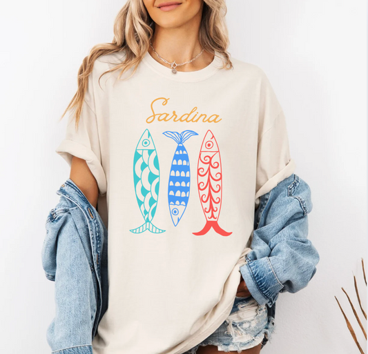 Sardina Coastal Block Print Tee