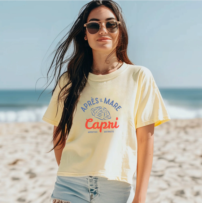 Capri Edition - Après il Mare Boxy Cropped Tee