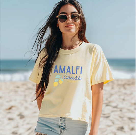 Amalfi Coast Italia with Lemons Boxy Tee