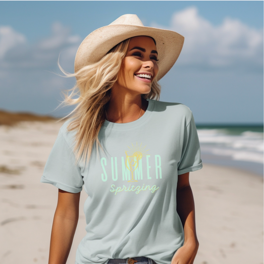 Summer Spritzing Soft Tee - Happy Summer Vibes