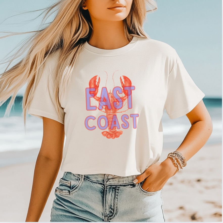 East Coast Lobster Tee - Nautical Summer Style