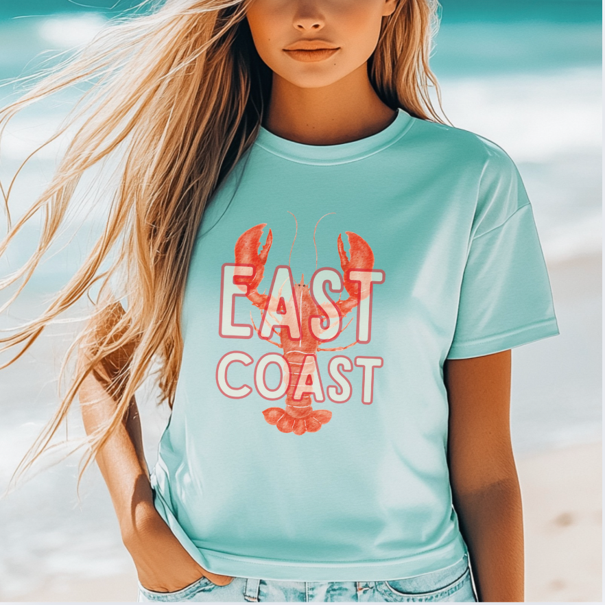 East Coast Lobster Tee - Nautical Summer Style