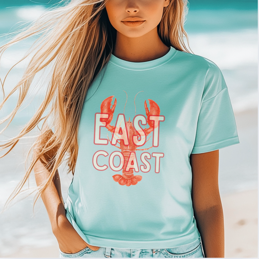 East Coast Lobster Tee - Nautical Summer Style