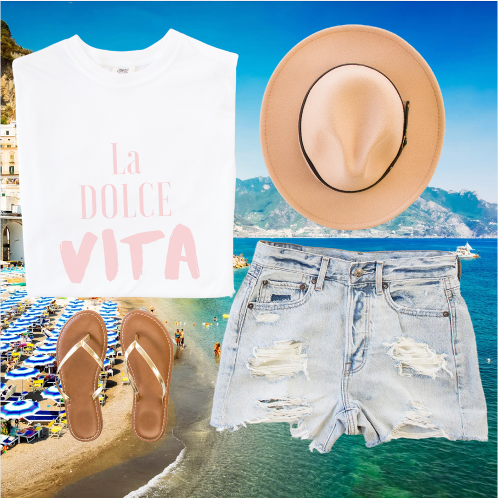 La Dolce Vita Cotton Tee Italian Sweet Life
