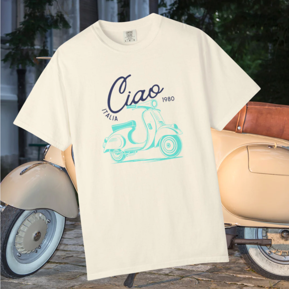 Ciao Italia Retro Vespa Tee