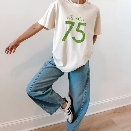 French 75 T-Shirt Weathered Graphic Tee