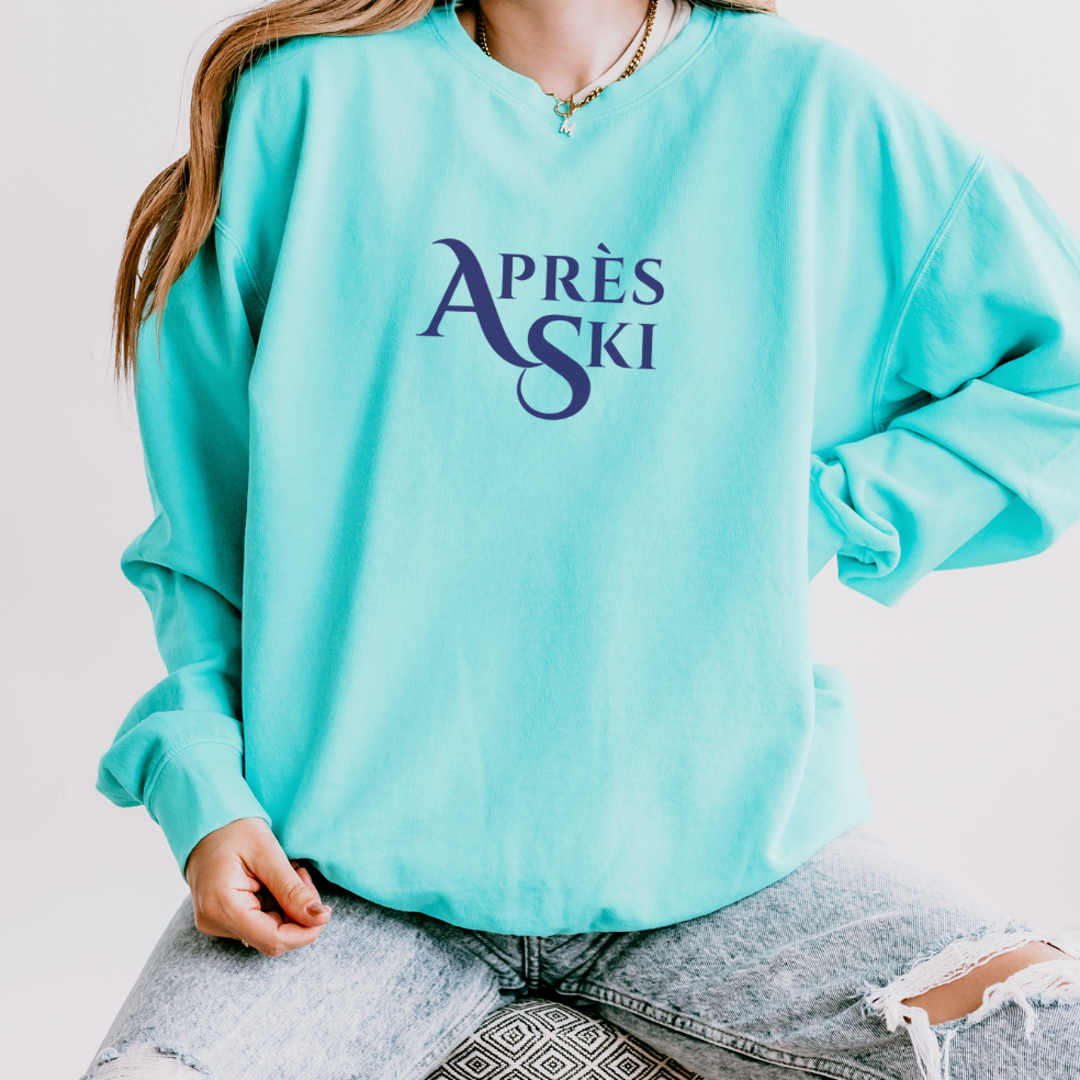 Après-Ski Chamonix Cotton Crewneck Sweatshirt