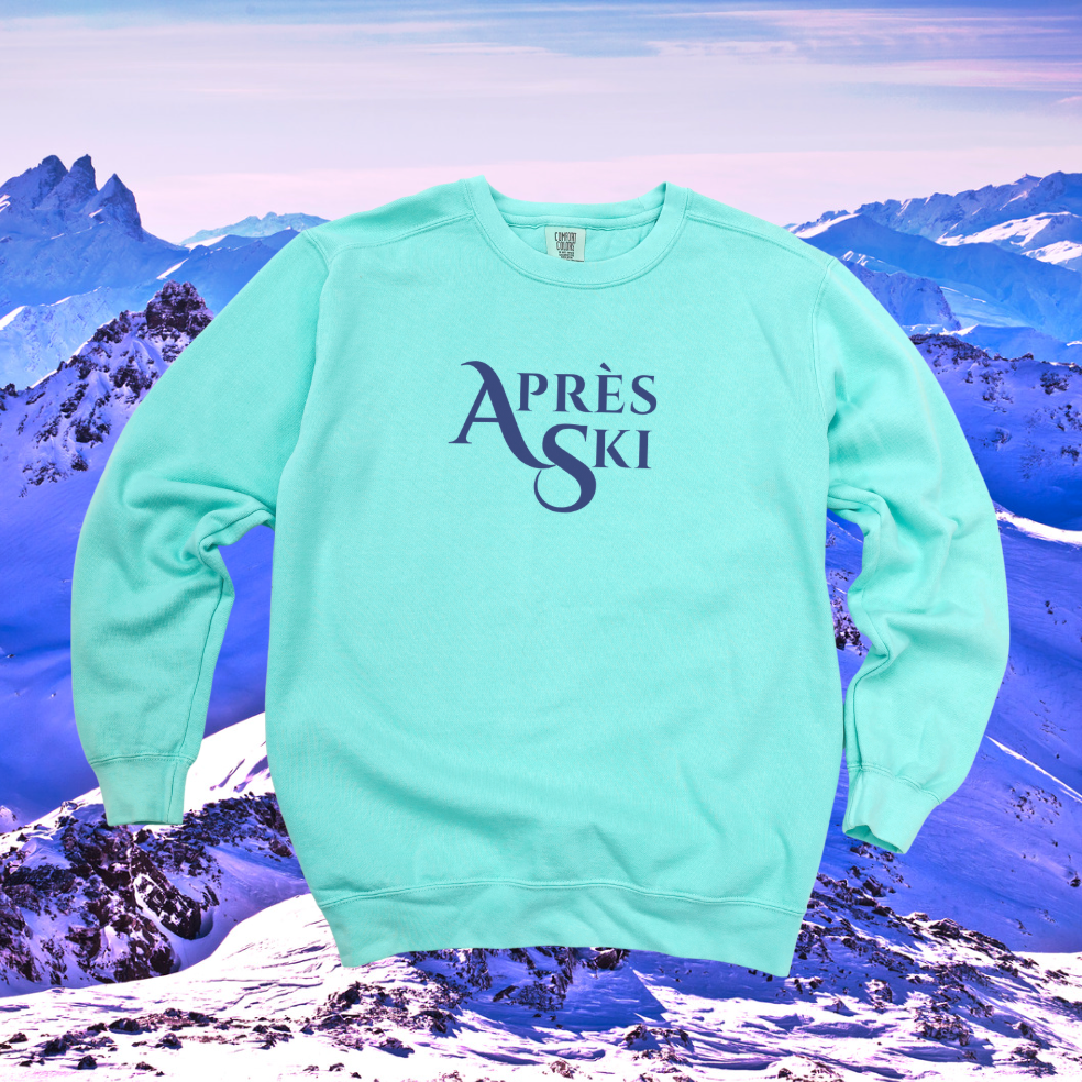 Après-Ski Chamonix Cotton Crewneck Sweatshirt