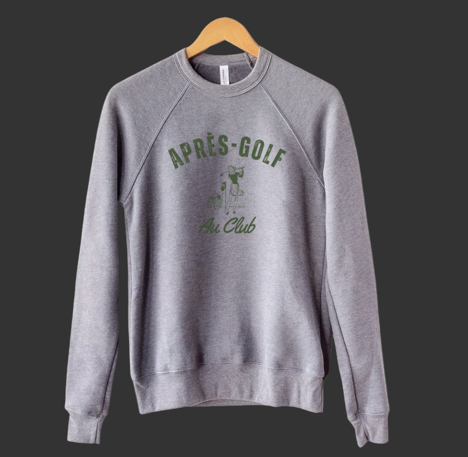 Après-Golf Crewneck Sweatshirt – Golf Club Vintage Logo