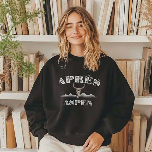 Après Aspen Crewneck Sweatshirt — Mountain Après-Ski Pullover