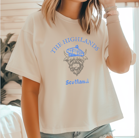 Scotland Highlands Boxy Tee