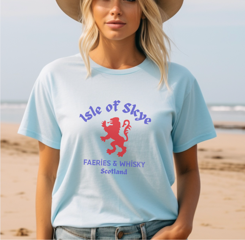 Isle of Skye Lion Crest T-shirt | Faeries & Whisky Scotland