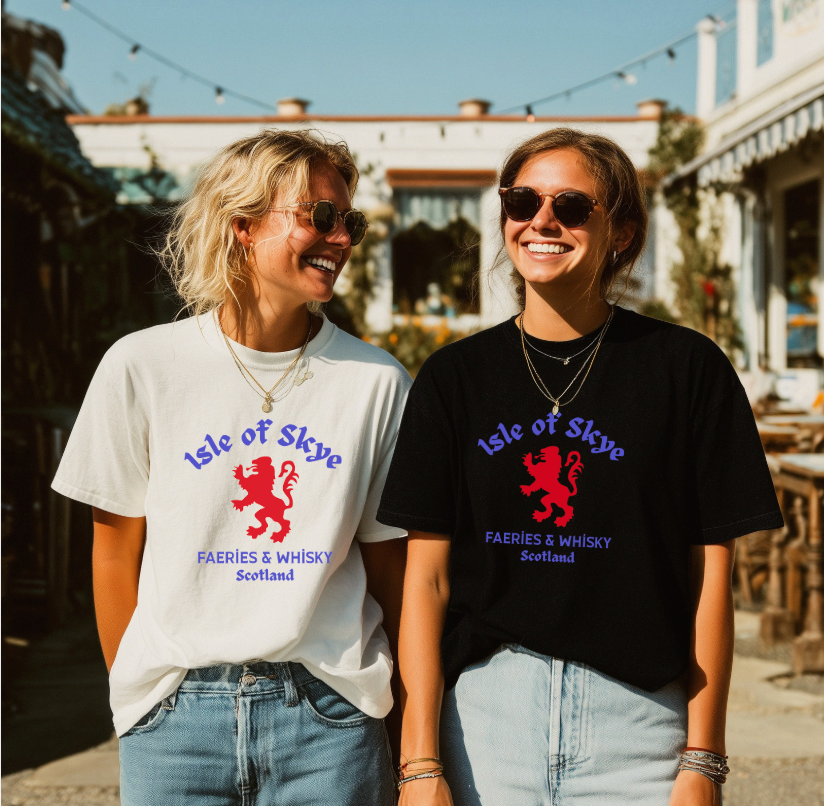 Isle of Skye Lion Crest T-shirt | Faeries & Whisky Scotland