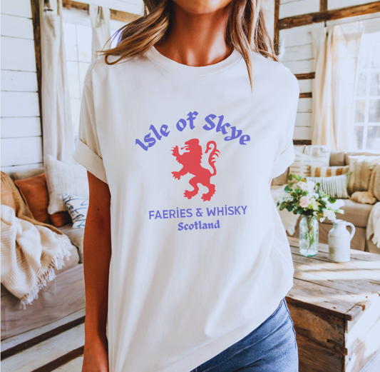 Isle of Skye Lion Crest T-shirt | Faeries & Whisky Scotland