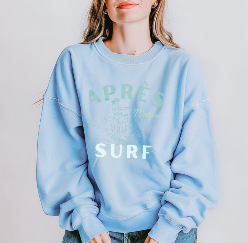 Après Surf faded sweatshirt | vintage surf graphic crewneck