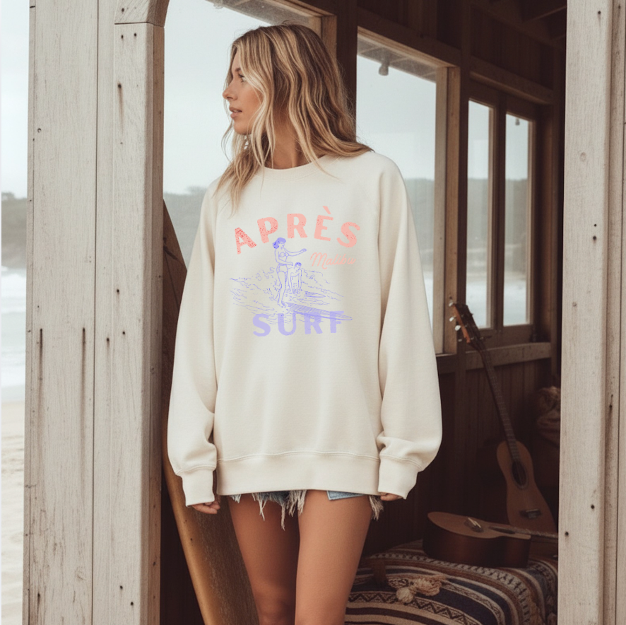 Après Surf faded sweatshirt | vintage surf graphic crewneck