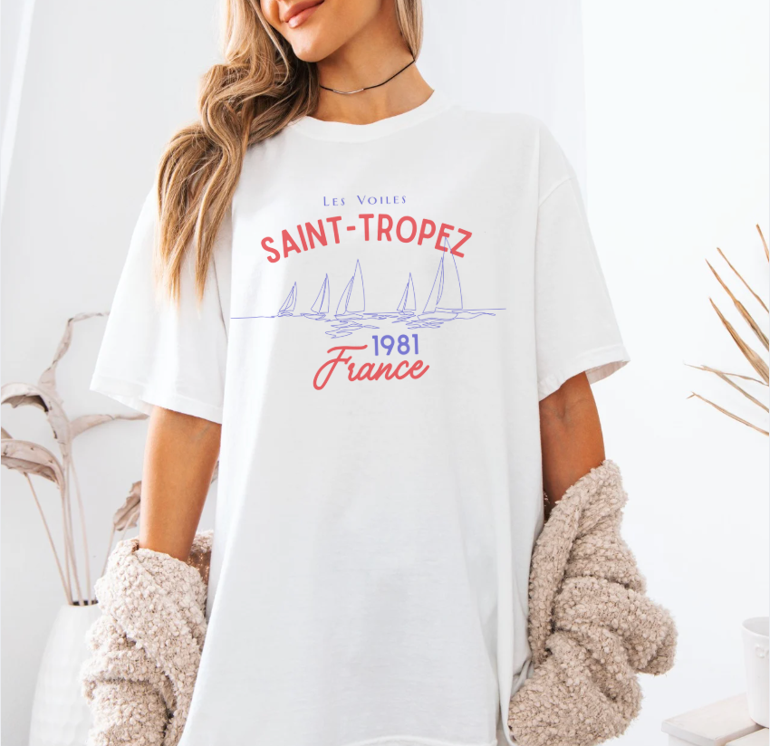 Saint-Tropez France 1981 Graphic T-Shirt