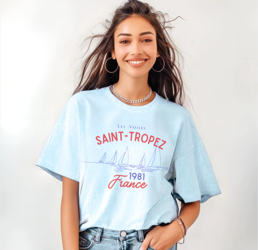 Saint-Tropez France 1981 Graphic T-Shirt