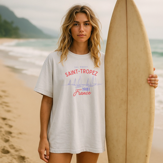 Saint-Tropez France 1981 Graphic T-Shirt