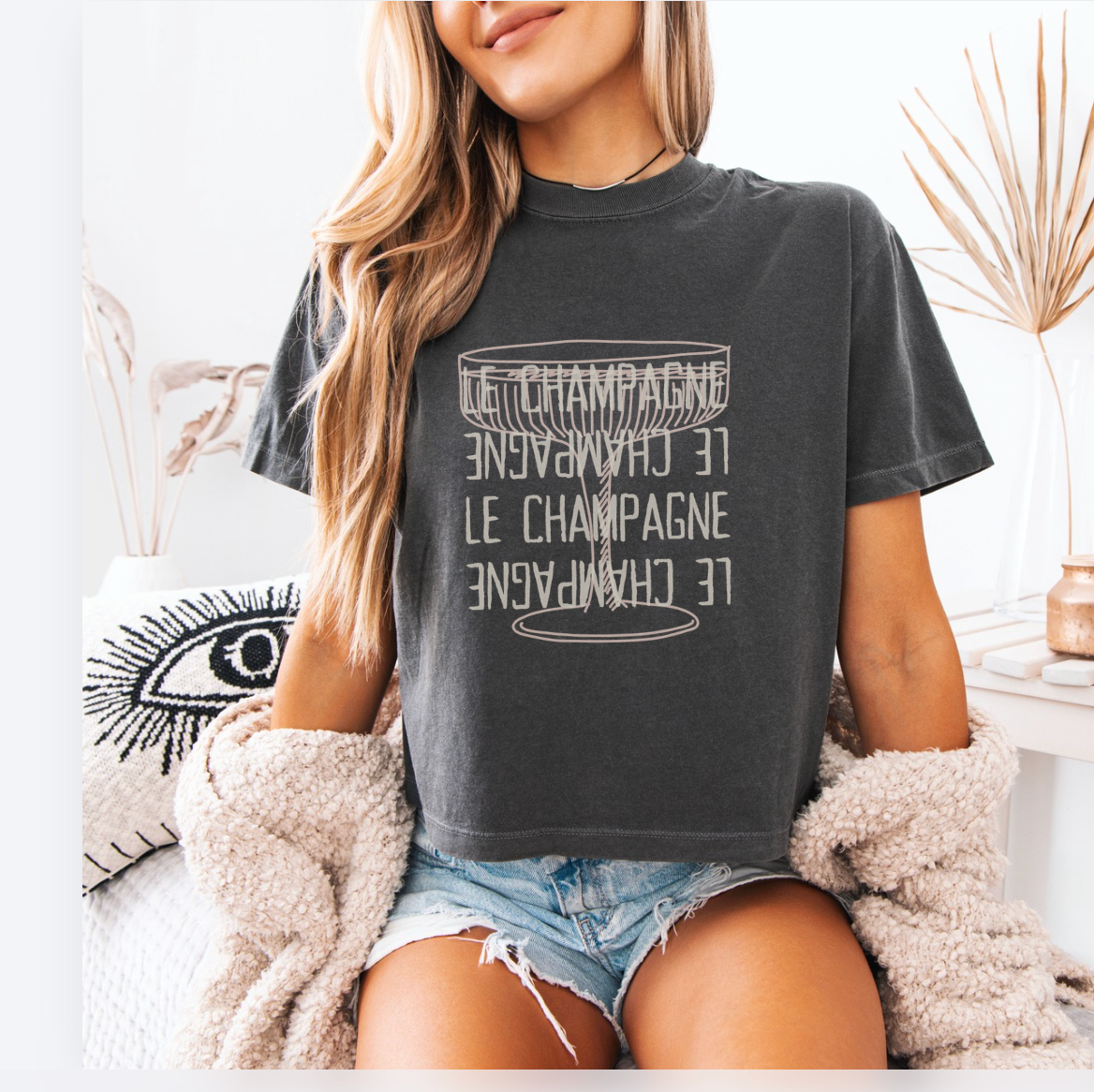 Le Champagne Boxy Tee Shirt