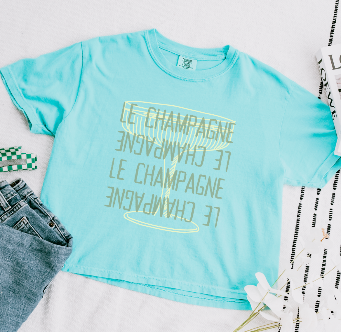 Le Champagne Boxy Tee Shirt