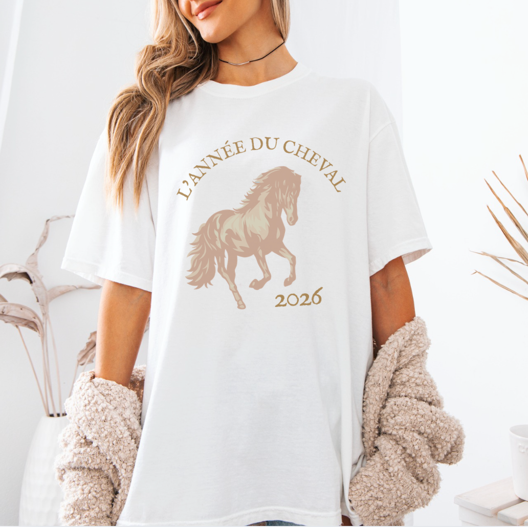 L'Année du Cheval Graphic Tee - Year of the Horse 2026
