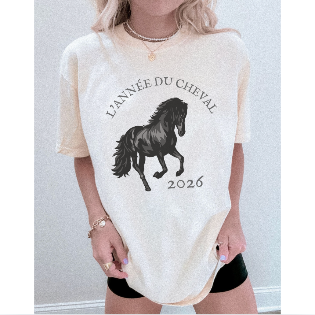 L'Année du Cheval Graphic Tee - Year of the Horse 2026