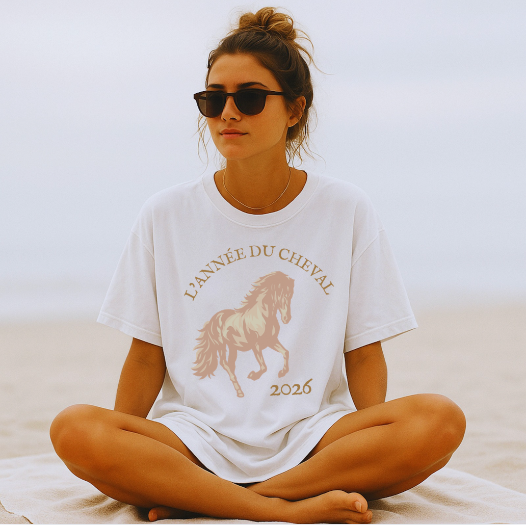 L'Année du Cheval Graphic Tee - Year of the Horse 2026