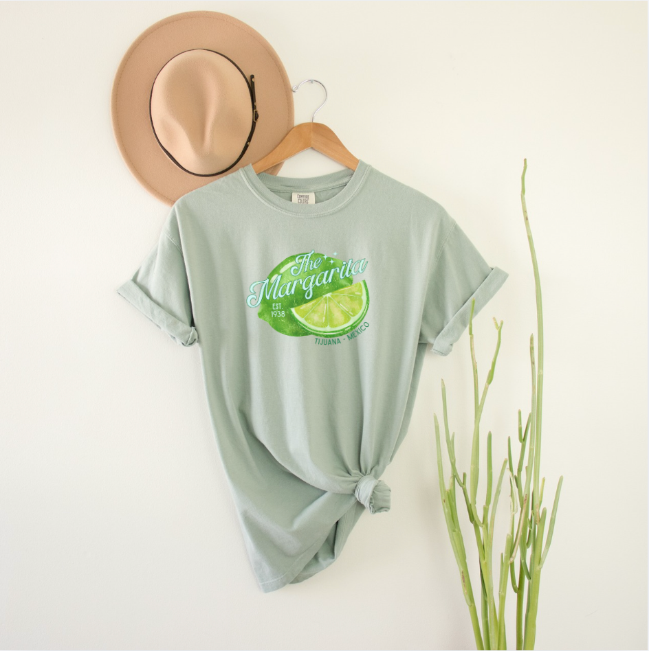 The Margarita Tee Shirt: Tijuana - Mexico est 1938