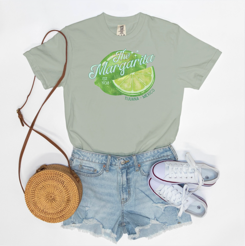The Margarita Tee Shirt: Tijuana - Mexico est 1938