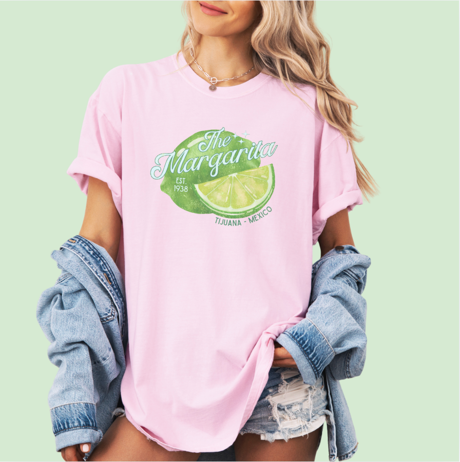 The Margarita Tee Shirt: Tijuana - Mexico est 1938