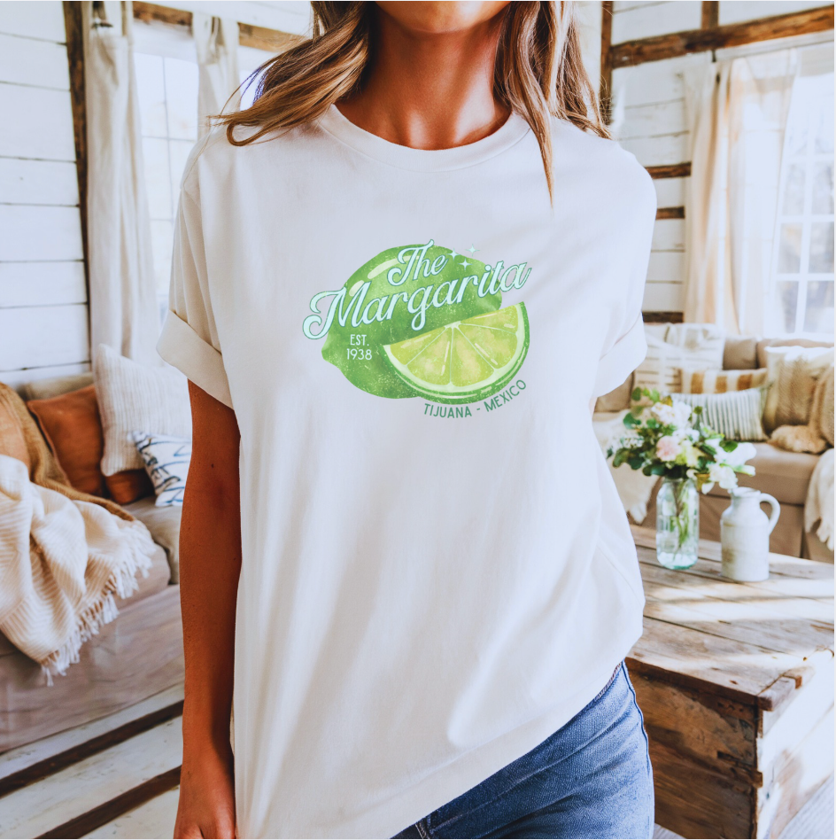 The Margarita Tee Shirt: Tijuana - Mexico est 1938
