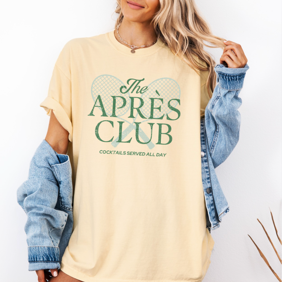 The Après Club Tennis Tee