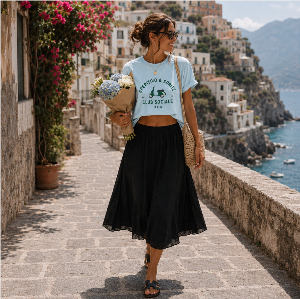 Aperitivo & Spritz Tee – Italian Summer Graphic Shirt