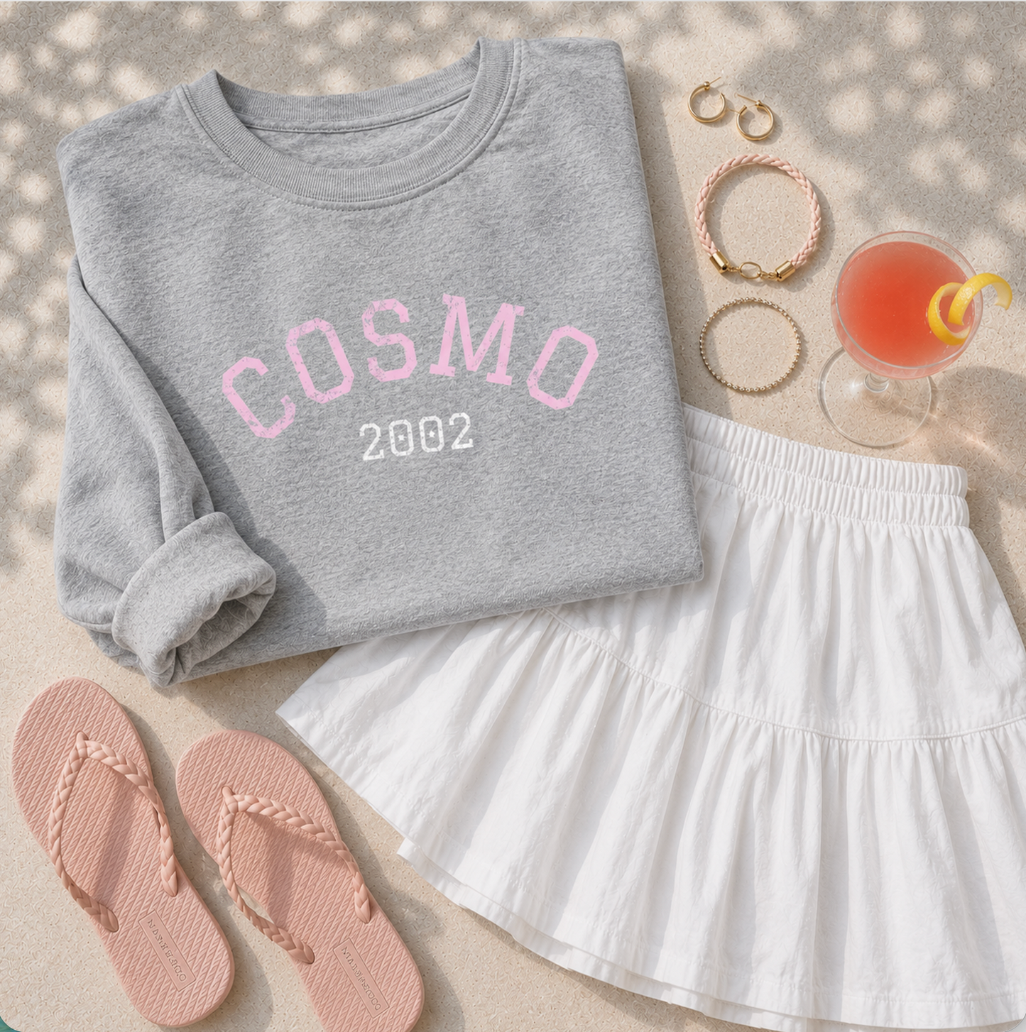 Cosmo 2002 Long Sleeve Tee | Vintage Cocktail Club Graphic Shirt