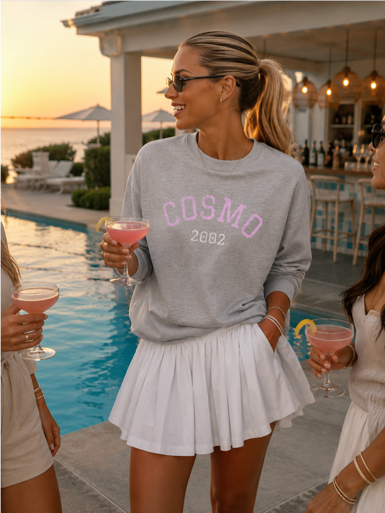 Cosmo 2002 Long Sleeve Tee | Vintage Cocktail Club Graphic Shirt