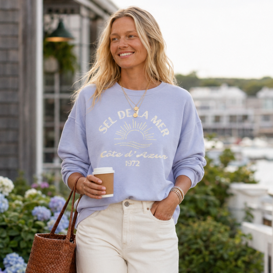 Côte d'Azur Cotton Crewneck