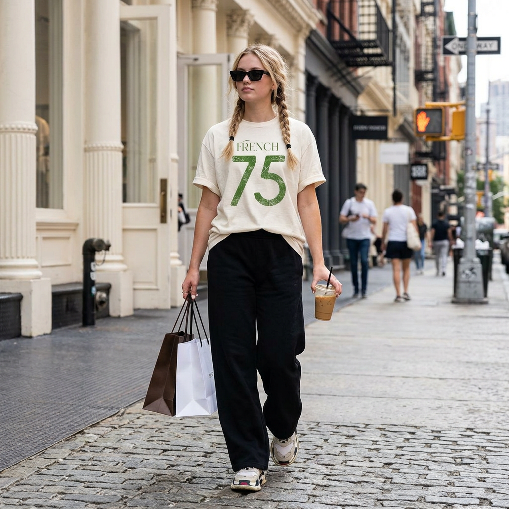 French 75 T-Shirt Varsity Graphic Tee